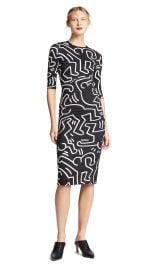 alice   olivia x Keith Haring Delora Fitted Crew Neck Dress at Shopbop